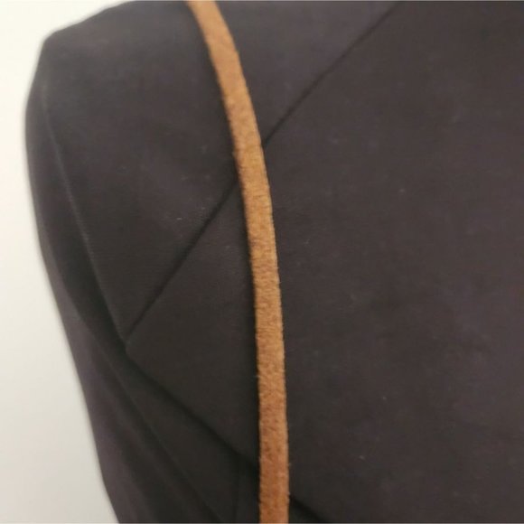 FREE PEOPLE | Slip dress smocked back leather straps blue sz M - Picture 4 of 5